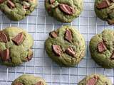 Cookies au thé matcha et chocolat au lait