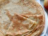 Facile de crêpes sans lactose avec du cidre