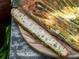 Focaccia aux asperges vertes