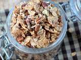 Granola aux graines de lin, noix de pécan et sirop d'érable