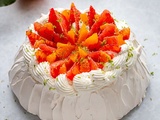 Pavlova facile aux agrumes