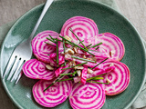 Salade de betterave Chioggia aux noisettes