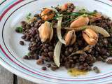 Salade de lentilles, fenouil et moules