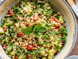 Salade de riz aux saveurs asiatiques