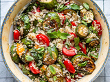 Salade froide de quinoa et courgettes grillées