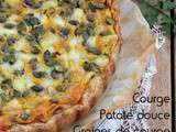 Tarte courge et patate douce pour recycler un reste de soupe