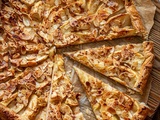 Tarte fine aux pommes, cannelle et amandes