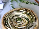 Tarte tourbillon courgettes et moutarde