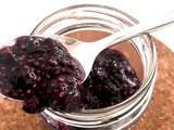 Confiture de myrtilles aux graines de chia