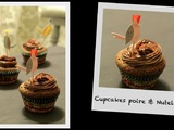 Cupcakes poires & Nutella