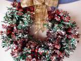 Couronne de noel en papillottes video