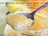 Curd orange banane rapide sans oeuf gras ou plv curd vegetarienne cmqf