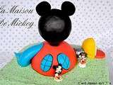 Gateau maison de mickey en pate a sucre tutoriel patisserie creative