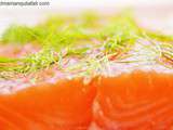 Gravlax recette finlandaise gravad lax, saumon cru