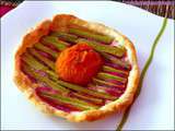 Tartelette rhubarbe abricot