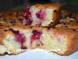 Gâteau aux amandes et aux framboises