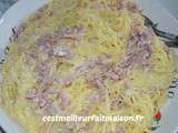 Spaghetti à la carbonara façon Thermomix