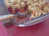 Crumble abricots framboises pour un été acidulé