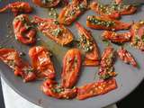 Tomates confites au pesto et vinaigre balsamique