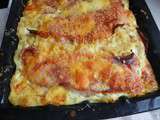 Clafoutis de coquillettes au jambon § au cheddar