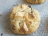 Cookies au chocolat blanc et cranberries