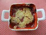 Crumble à la fraise § à la rhubarbe