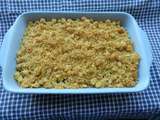 Crumble de courgettes aux Curly