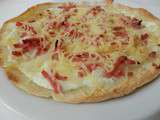 Flammekueche express...sur tortilla