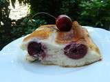 Gâteau au fromage blanc et aux cerises