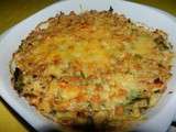 Gratin de crozets aux poireaux