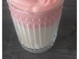 Lait fraise façon  dalgona 