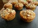 Muffins aux pommes et flocons d'avoine