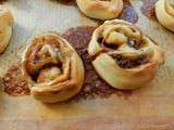 Pizza rolls banane chocolat