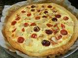 Quiche au chèvre et aux tomates cerise