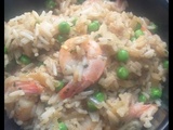 Riz sauté aux crevettes