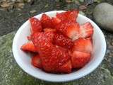 Salade de fraises au sirop de thym