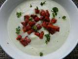 Velouté de céleri rave au chorizo