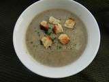 Velouté de champignons au Kiri § aux petits croûtons