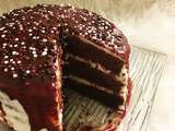 Layer cake chocolat-vanille