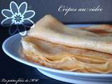 Crêpes au cidre {spécial Chandeleur}