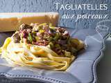 Tagliatelles aux poireaux