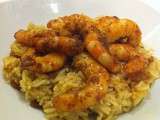 Curry de crevettes sur le pouce