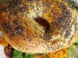 Bagel vegetarien aux galettes de patate douce