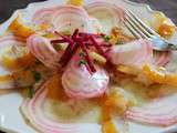 Carpaccio de betterave au haddock