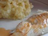 Dorade en croute de sel et sa puree de celeri rave poelee