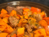 Tajine d'agneau au potimarron amandes et miel