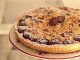 Tarte aux raisins et streusel