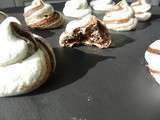 Meringues marbrees au chocolat