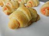 Mini croissants au saumon