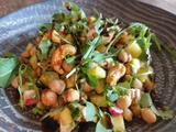 Salade de pois chiches et courgettes au curry